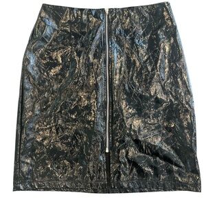 Forever 21 Pleather Mini Skirt NEW Black Size Medium